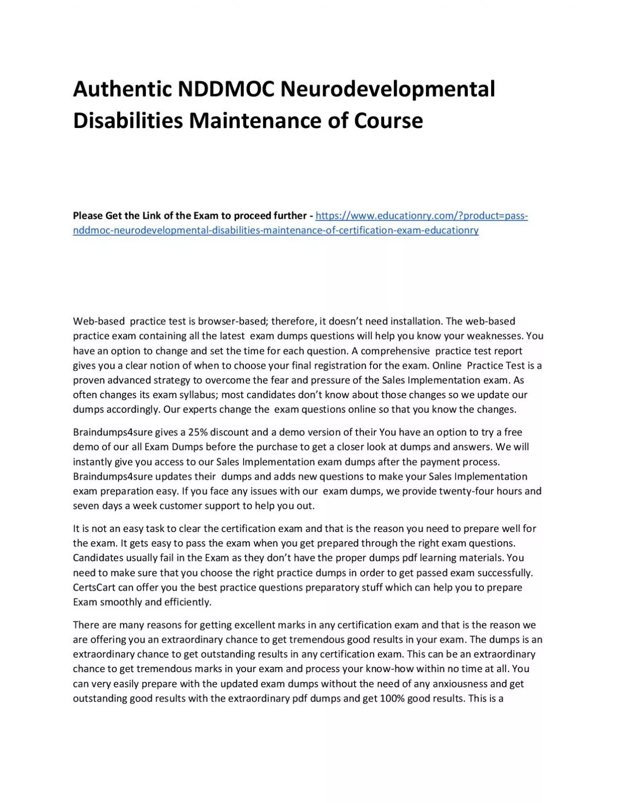 PDF-Authentic NDDMOC Neurodevelopmental Disabilities Maintenance of Practice Course