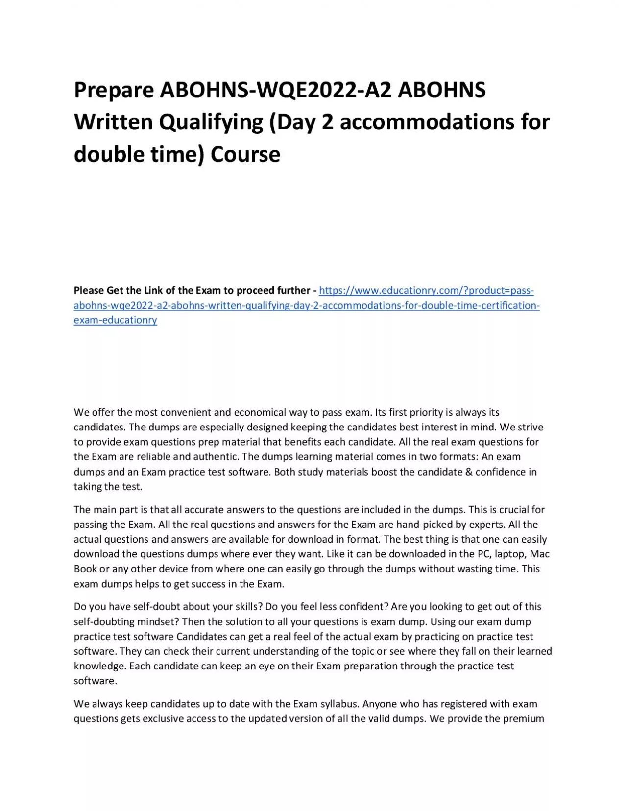 PDF-ABOHNS-WQE2022-A2 ABOHNS Written Qualifying (Day 2 accommodations for double time)