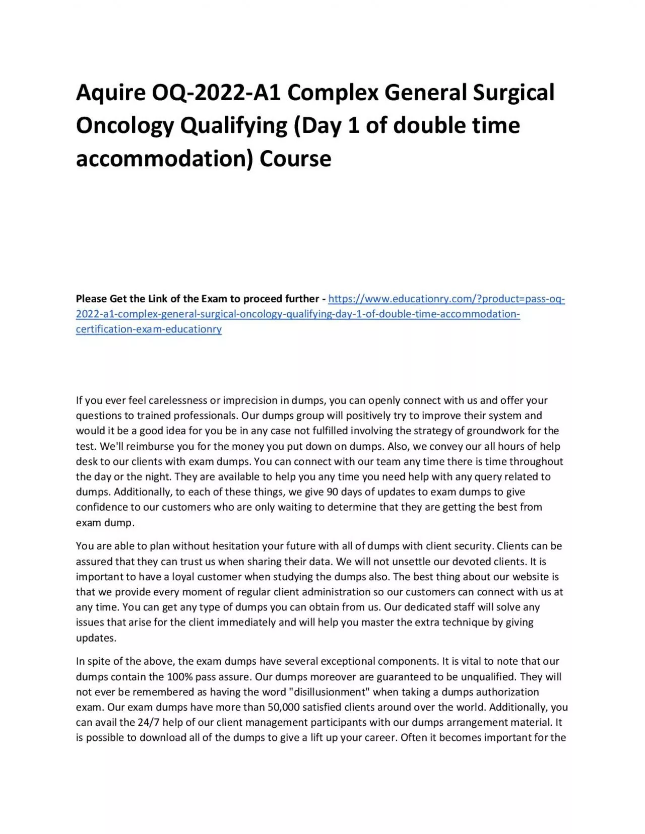 PDF-OQ-2022-A1 Complex General Surgical Oncology Qualifying (Day 1 of double time accommodation)