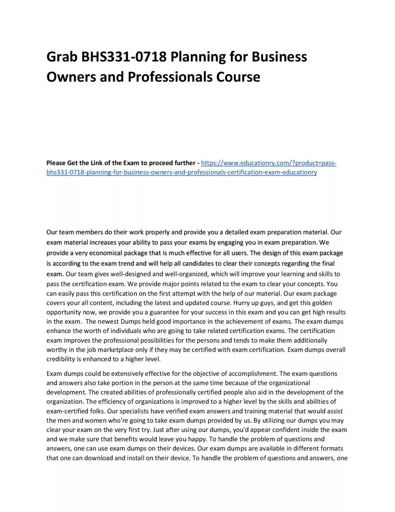 PDF-BHS331-0718 Planning for Business Owners and Professionals