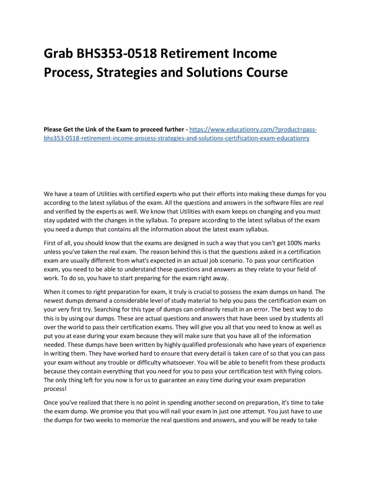 PDF-BHS353-0518 Retirement Income Process, Strategies and Solutions