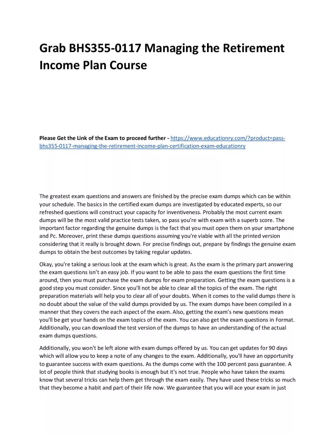 PDF-BHS355-0117 Managing the Retirement Income Plan