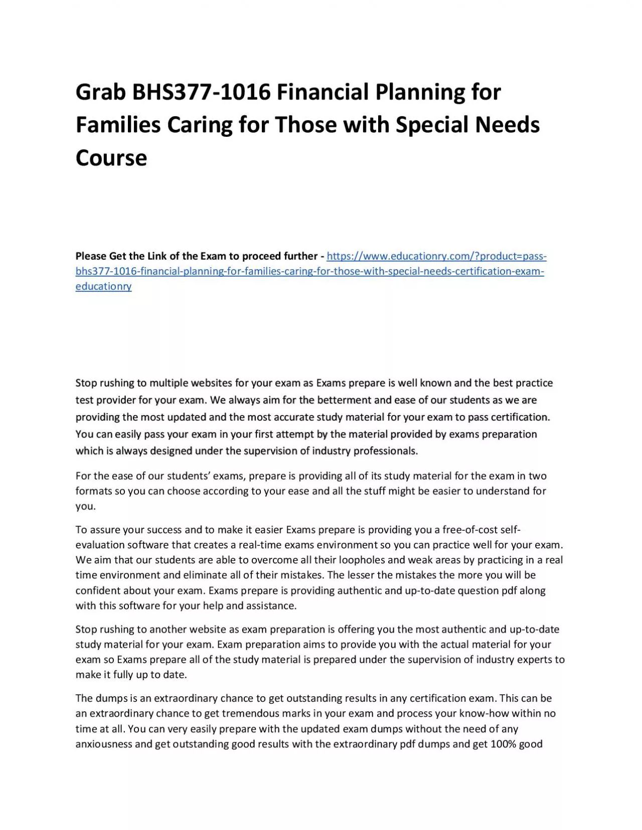 PDF-BHS377-1016 Financial Planning for Families Caring for Those with Special Needs