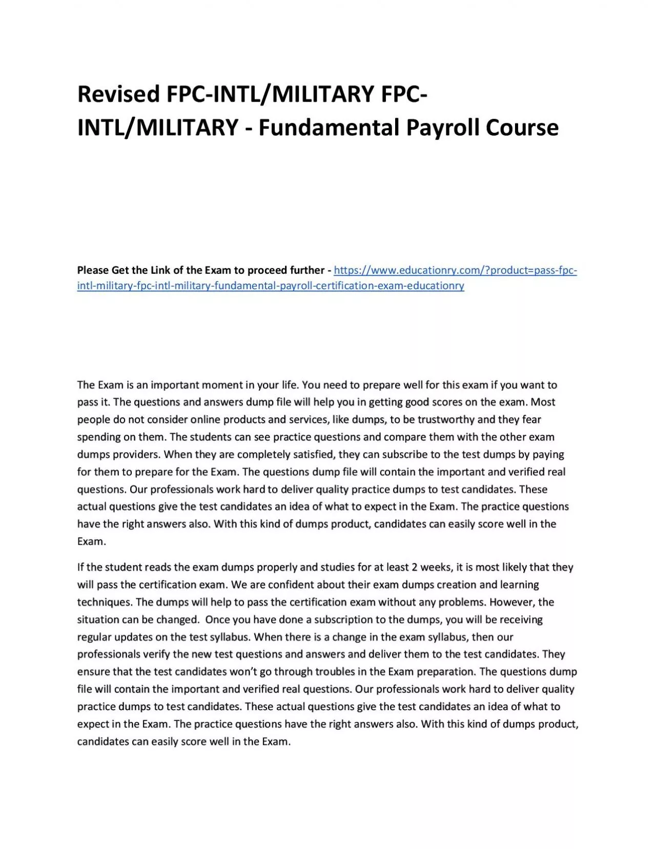 PDF-Revised FPC-INTL/MILITARY FPC-INTL/MILITARY - Fundamental Payroll Practice Course