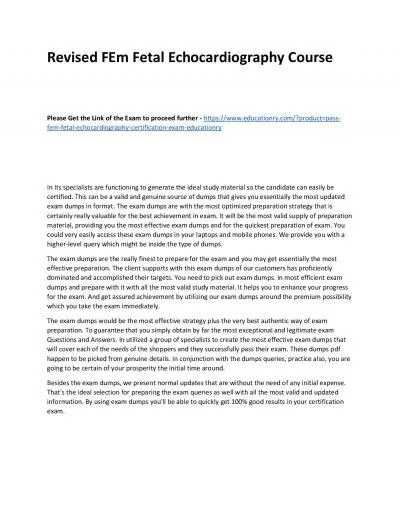 FEm Fetal Echocardiography