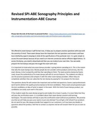 SPI-ABE Sonography Principles and Instrumentation-ABE