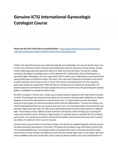 ICTG International Gynecologic Cytologist