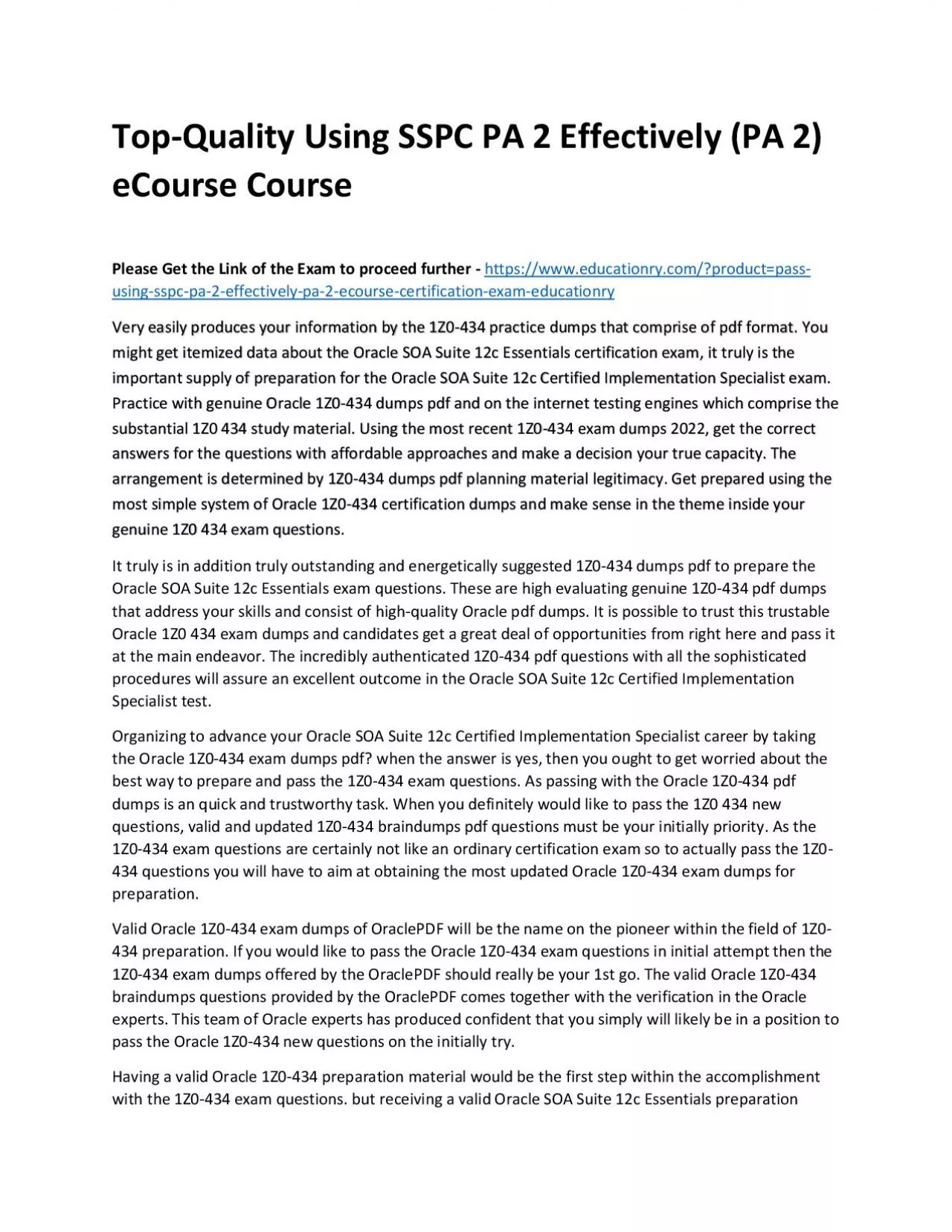 PDF-Top-Quality Using SSPC PA 2 Effectively (PA 2) eCourse Practice Course