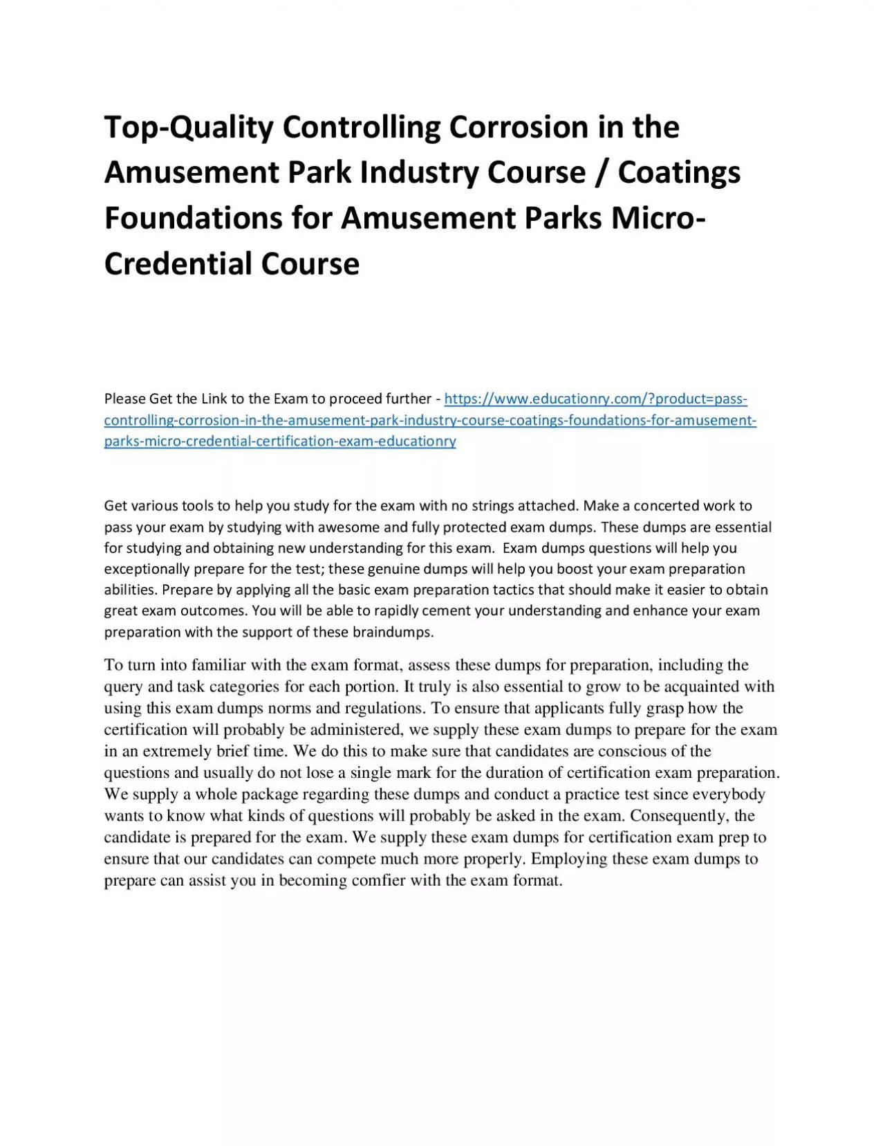 PDF-Top-Quality Controlling Corrosion in the Amusement Park Industry / Coatings Foundations