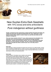 Press Release Guylian Extra Sea Shells