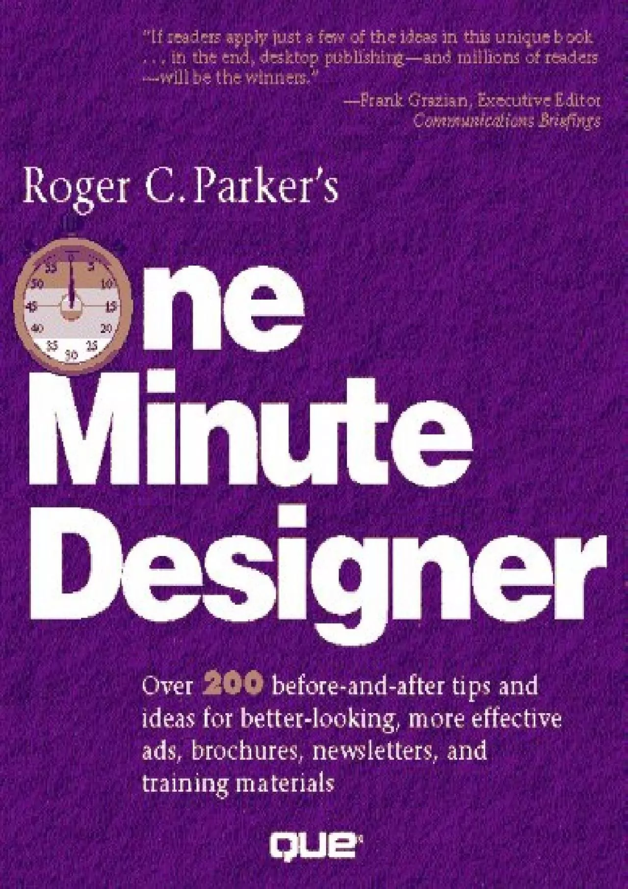 PDF-[DOWLOAD]-Roger C. Parker\'s One Minute Designer