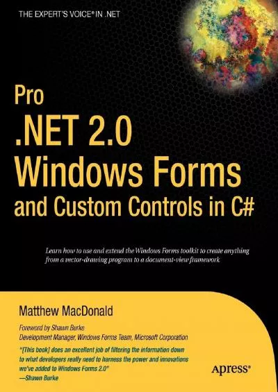 [DOWLOAD]-Pro .NET 2.0 Windows Forms and Custom Controls in C