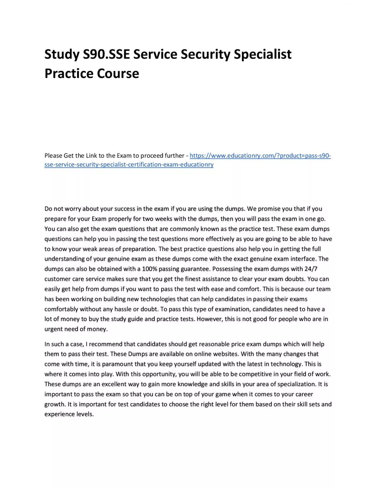 PDF-Study S90.SSE Service Security Specialist Practice Course