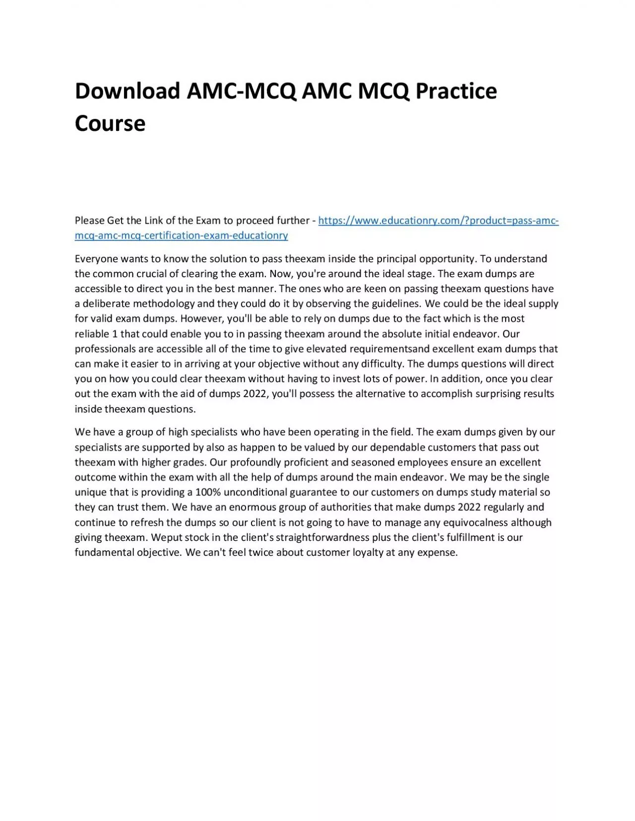 PDF-Download AMC-MCQ AMC MCQ Practice Course