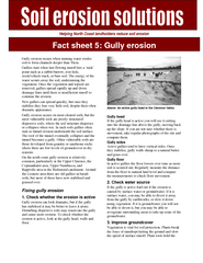 Gully erosion occurs when running water erodes soil to form channels d