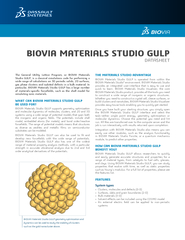 The General Utility Lattice Program, or BIOVIA Materials