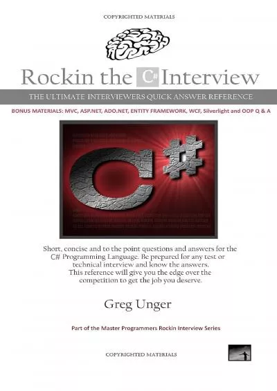 [DOWLOAD]-Rockin the C Interview: 2017 Edition: A comprehensive question and answer reference guide for the C programming language.