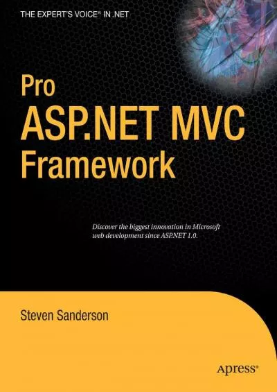 [BEST]-Pro ASP.NET MVC Framework (Expert\'s Voice in .NET)