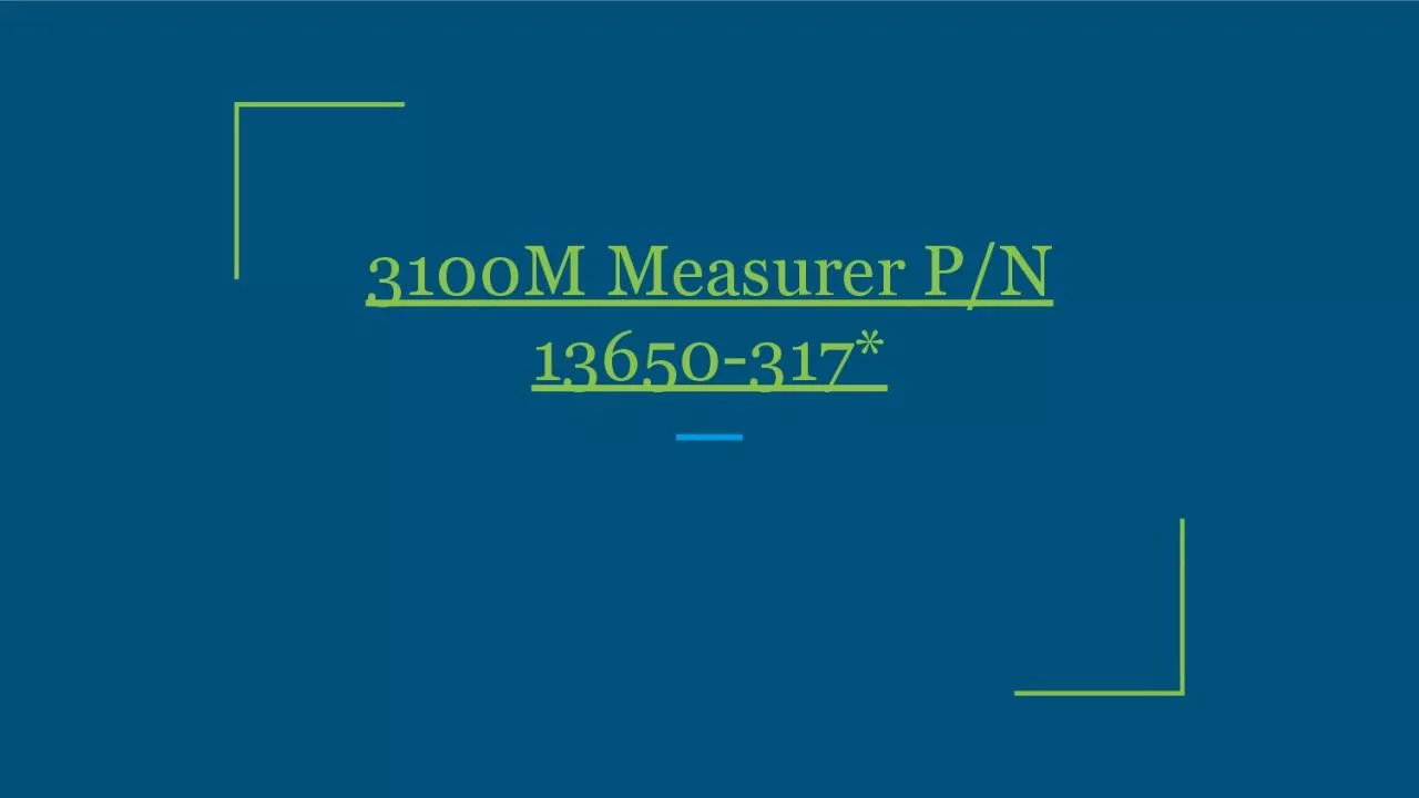 PDF-3100M Measurer P/N 13650-317*