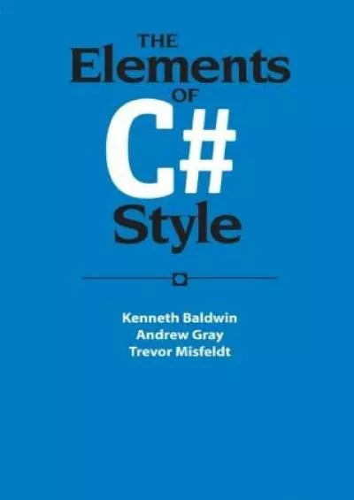 [BEST]-The Elements of C Style