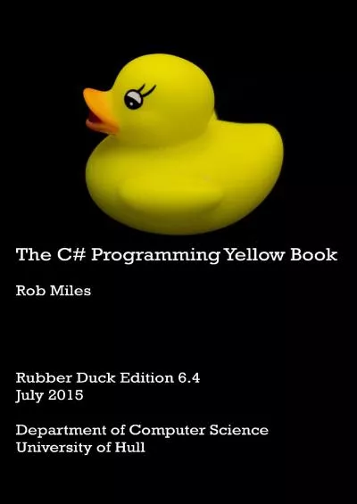 [eBOOK]-The C Programming Yellow Book