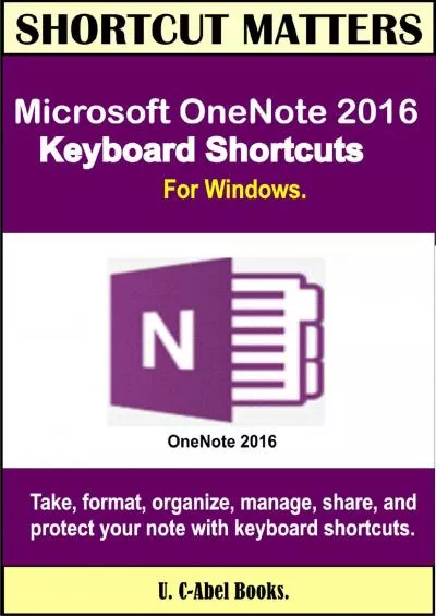 (BOOS)-Microsoft OneNote 2016 Keyboard Shortcuts For Windows (Shortcut Matters)