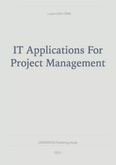 (BOOK)-IT applications for Project Management