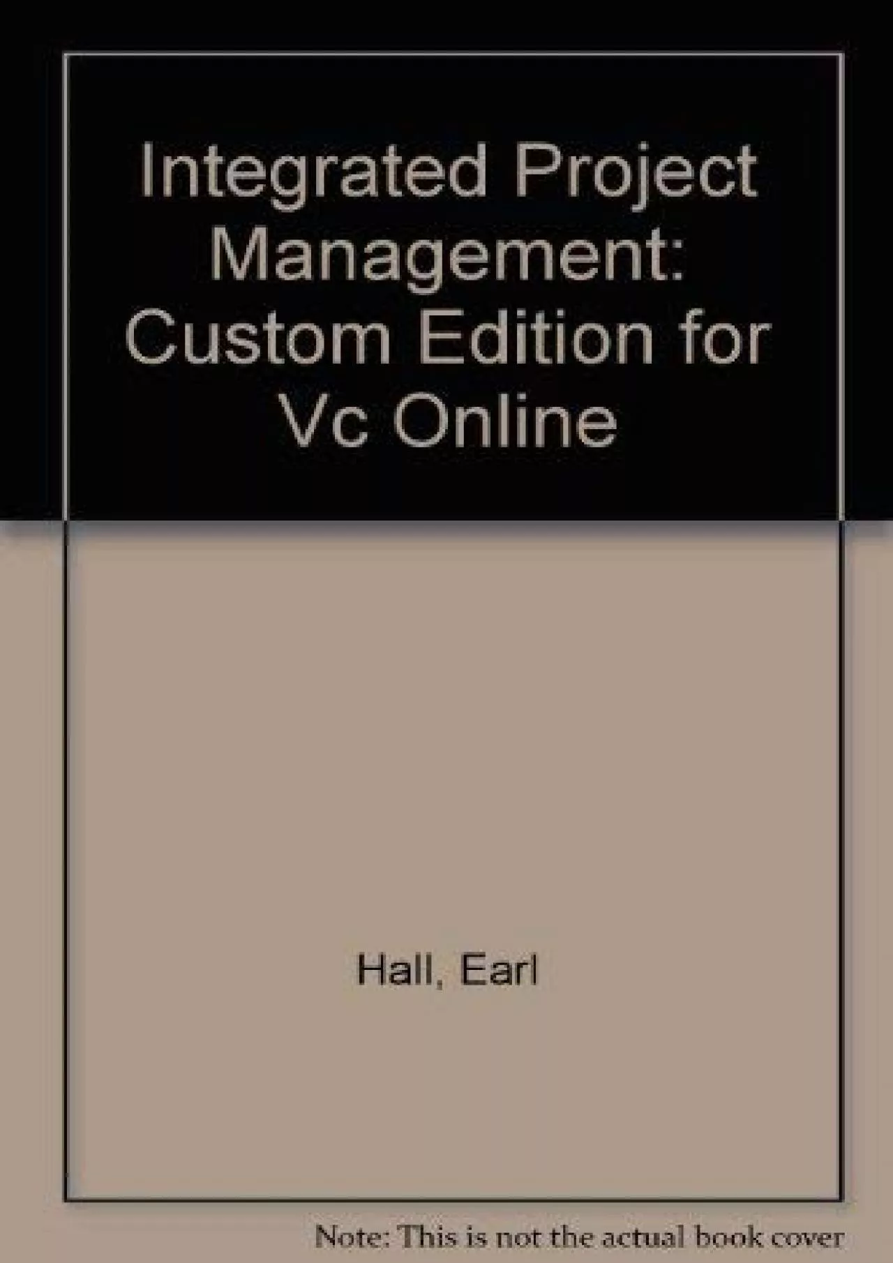 PDF-(BOOS)-Integrated Project Management: Custom Edition for Vc Online