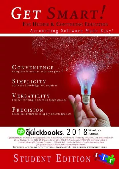 (EBOOK)-Get Smart with QuickBooks 2018 - Student