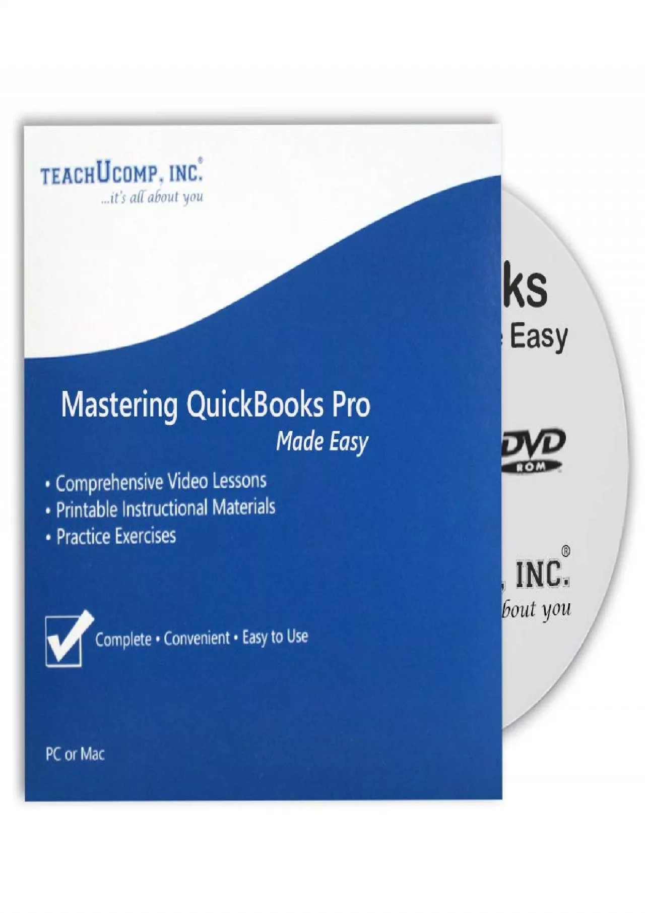 (BOOS)-Learn QuickBooks Desktop Pro 2019 DVD-ROM Training Tutorial Course- Video Lessons,