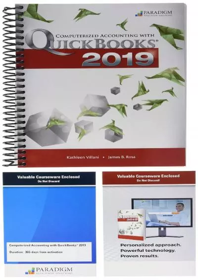 (DOWNLOAD)-Computerized Accounting with QuickBooks 2019 Text, SNAP and eBook 12-mo