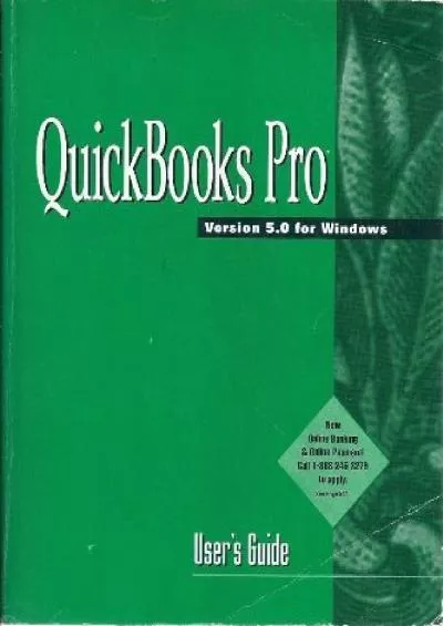 (BOOK)-Quickbooks Version 5.0 for Windows User\'s Guide