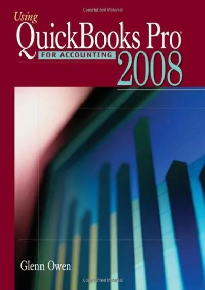 (BOOK)-Using Quickbooks Pro 2008 for Accounting (with CD-ROM)