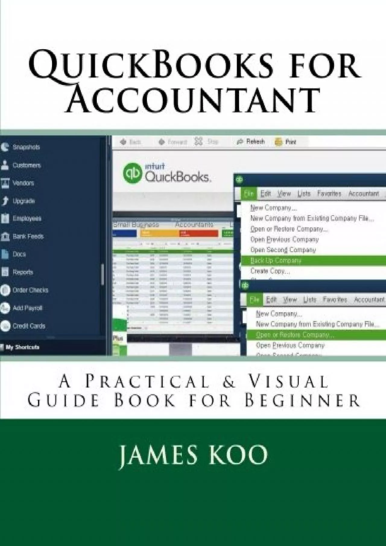 (EBOOK)-QuickBooks for Accountant: A Practical  Visual Guide Book for Beginner