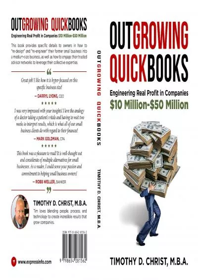 (READ)-Outgrowing QuickBooks: Engineering Real Profit (ERP) in Companies with 10 Million-50 Million Annual Revenue