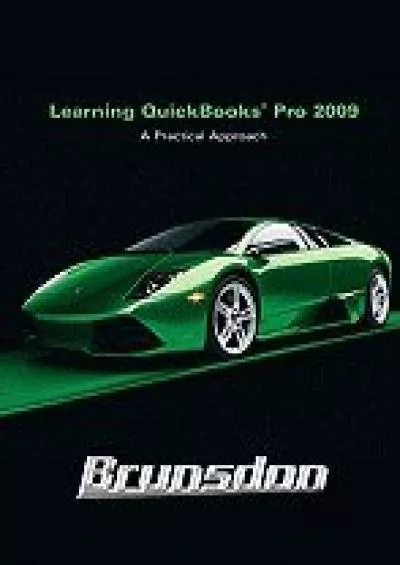 (EBOOK)-Learning Quickbooks Pro 2009: A Practical Approach Edition: 2