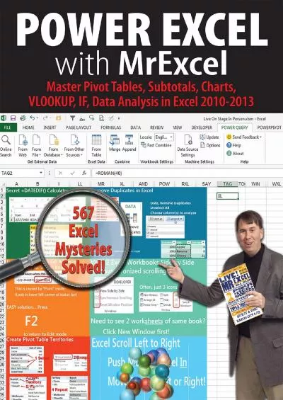 (BOOS)-Power Excel with MrExcel: Master Pivot Tables, Subtotals, Charts, VLOOKUP, IF, Data Analysis in Excel 2010?2013