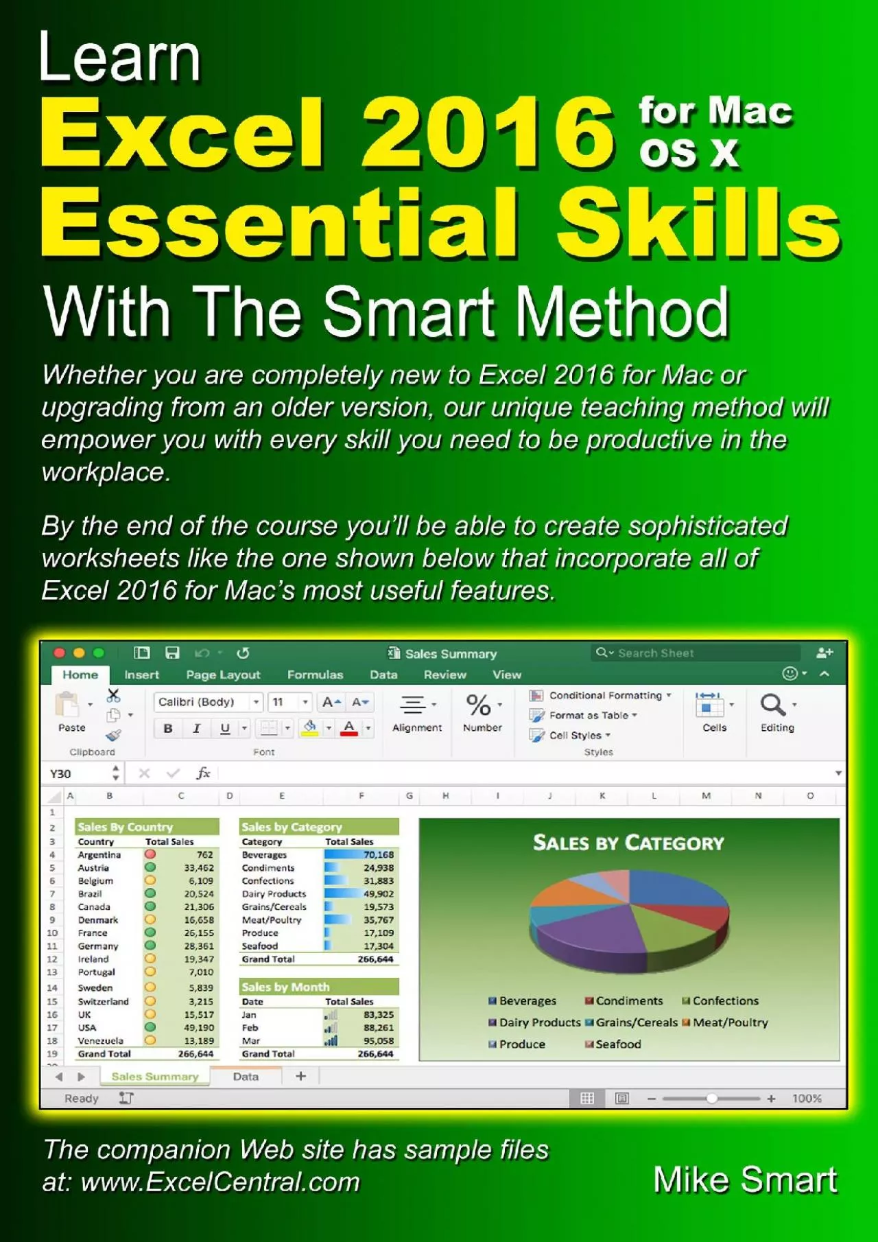 (DOWNLOAD)-Learn Excel 2016 Essential Skills for Mac OS X with The Smart Method: Courseware