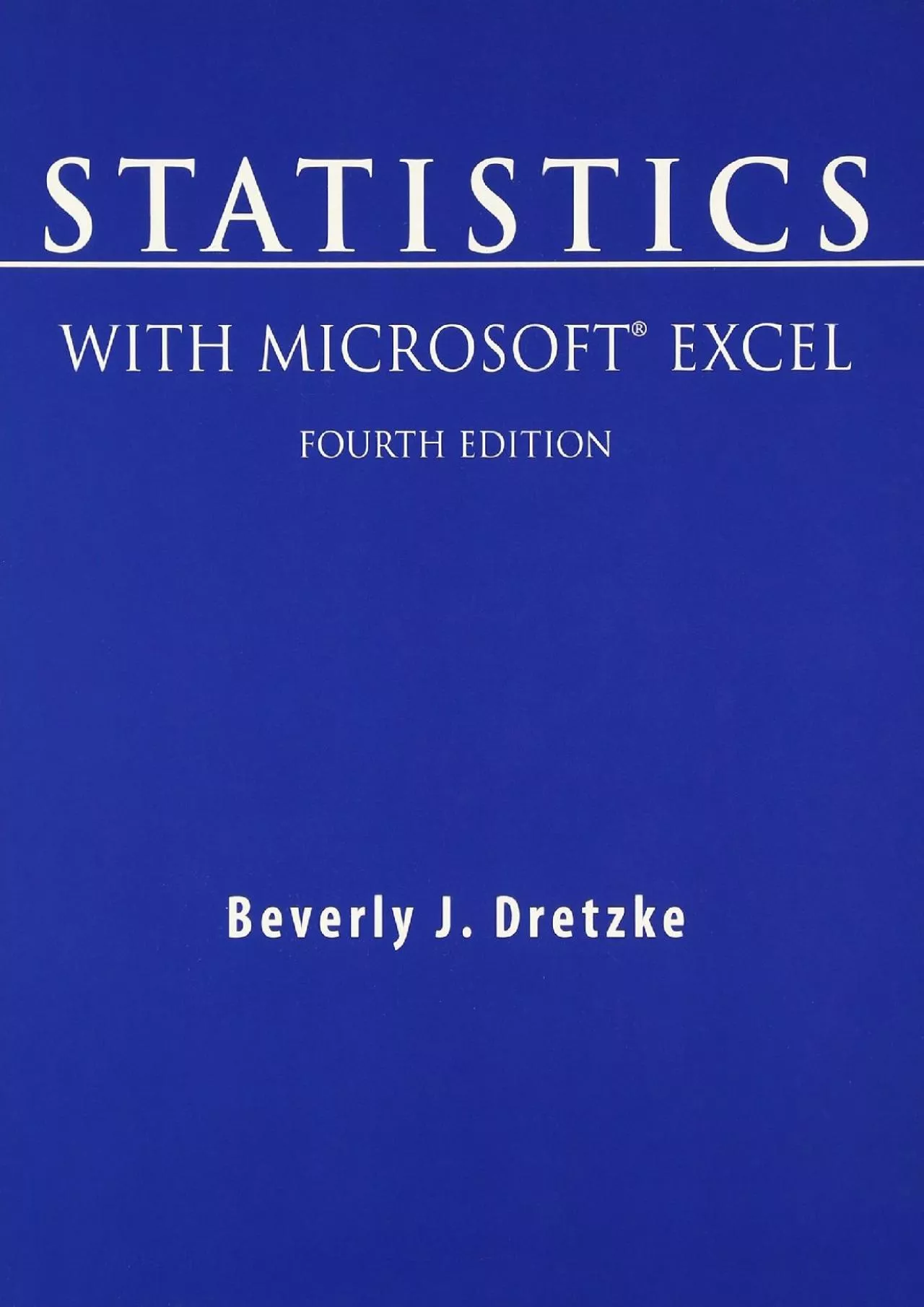 (DOWNLOAD)-Statistics with Microsoft Excel (4th Edition)