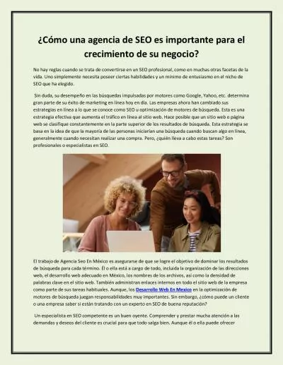 ¿Cómo una agencia de SEO es importante para el crecimiento de su negocio?