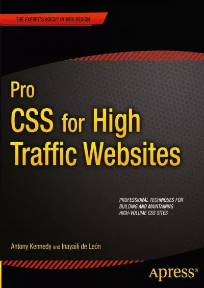 [eBOOK]-Pro CSS for High Traffic Websites (Expert\'s Voice in Web Design)
