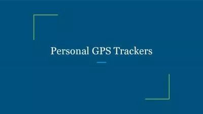 Personal GPS Trackers