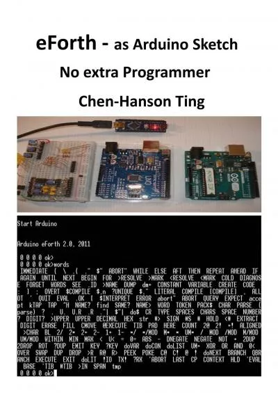 [FREE]-eForth as Arduino Sketch: no extra Programmer