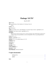 GUTS-packageFastCalculationoftheLikelihoodofaStochasticSurvivalModel
.