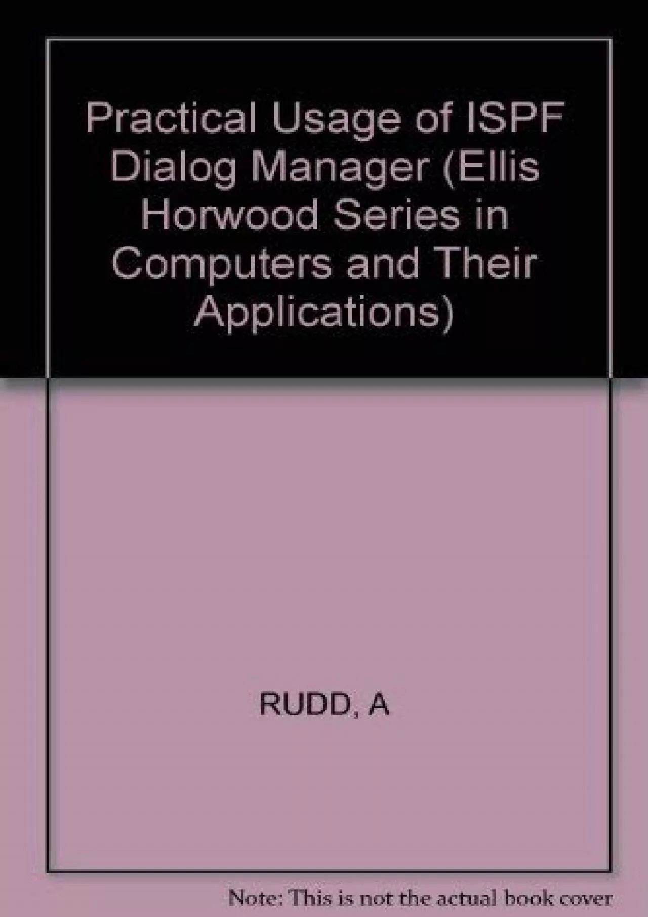 [READING BOOK]-Rudd: Practical Usage of Ispf Dialog Manager