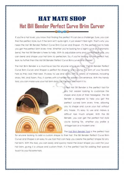 Hat Bill Bender Perfect Curve Brim Curver