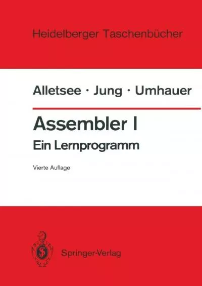 [FREE]-Assembler I: Ein Lernprogramm (Heidelberger Taschenbücher, 140) (German Edition)