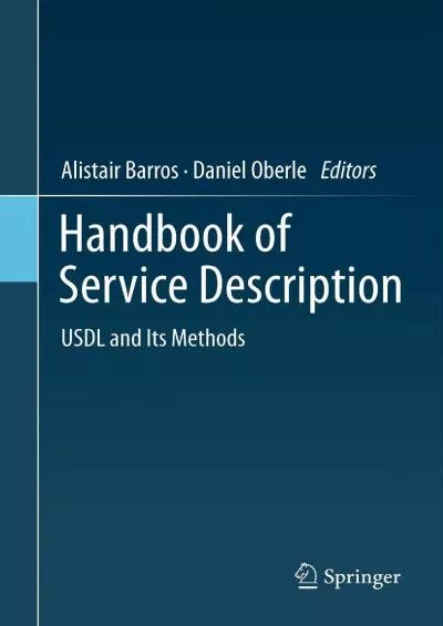 [BEST]-Handbook of Service Description: USDL and Its Methods