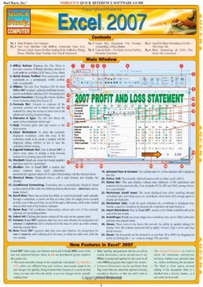 (DOWNLOAD)-Excel 2007 (Quick Study Computer)