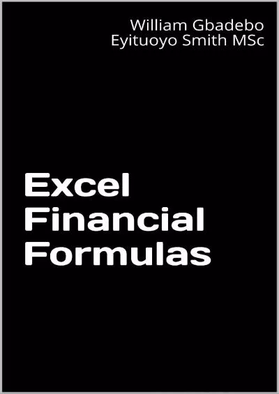 (BOOK)-Excel Financial Formulas